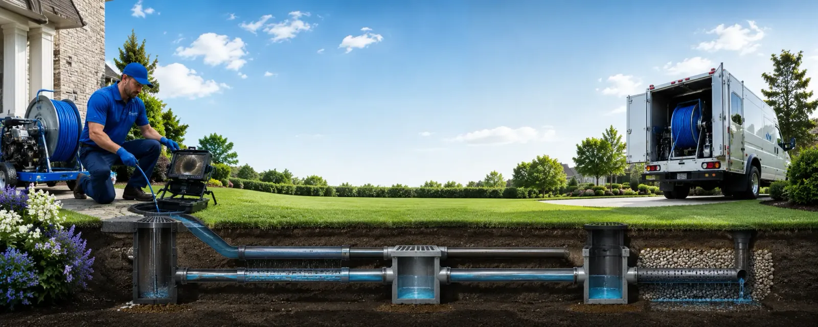Outdoor drain cleaning information for Parker, CO